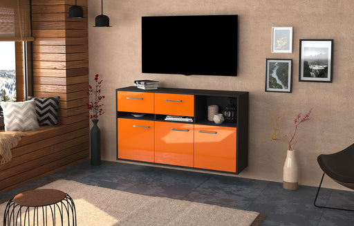 Sideboard Enterprise, Orange Front (136x79x35cm) - Dekati GmbH