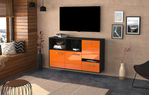 Sideboard Salinas, Orange Front (136x79x35cm) - Dekati GmbH