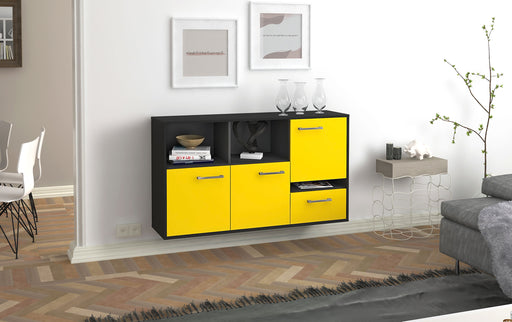 Sideboard Salinas, Gelb Front (136x79x35cm) - Dekati GmbH