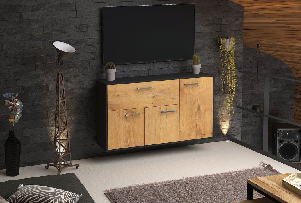 Sideboard Naperville, Eiche Front (136x79x35cm) - Dekati GmbH