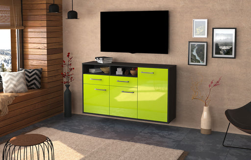 Sideboard Hollywood, Gruen Front (136x79x35cm) - Dekati GmbH