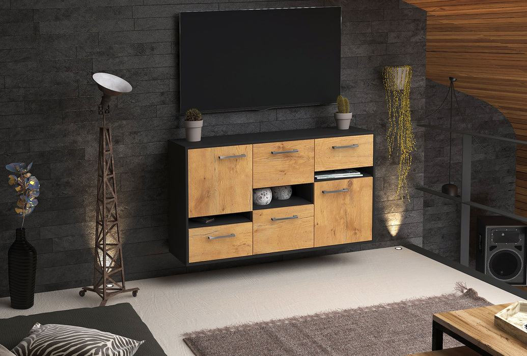 Sideboard Hayward, Eiche Front (136x79x35cm) - Dekati GmbH