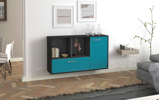 Sideboard Palmdale, Tuerkis Front (136x79x35cm) - Dekati GmbH