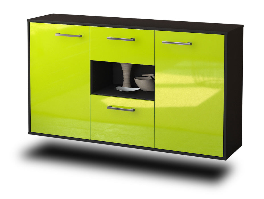 Sideboard Tallahassee, Gruen Seite (136x79x35cm) - Dekati GmbH