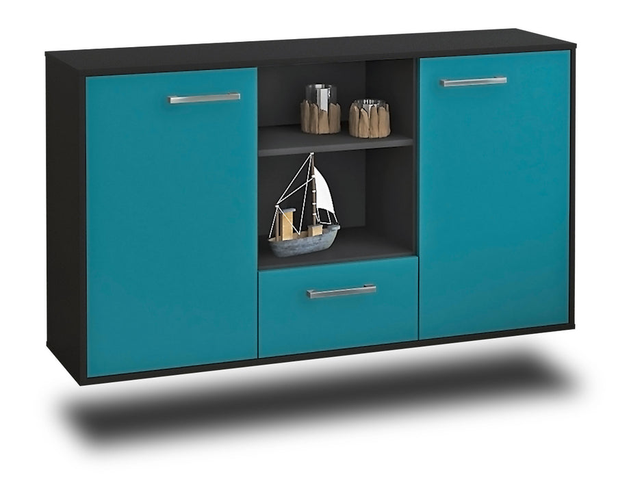 Sideboard Oceanside, Tuerkis Seite (136x79x35cm) - Dekati GmbH