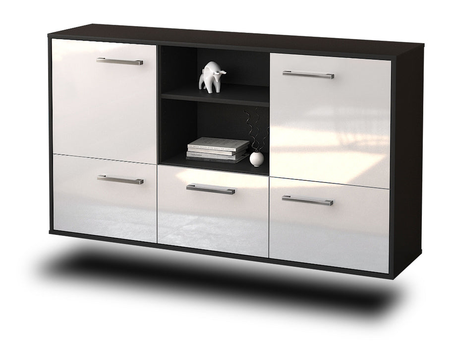 Sideboard Grand Prairie, Weiß Seite (136x79x35cm) - Dekati GmbH