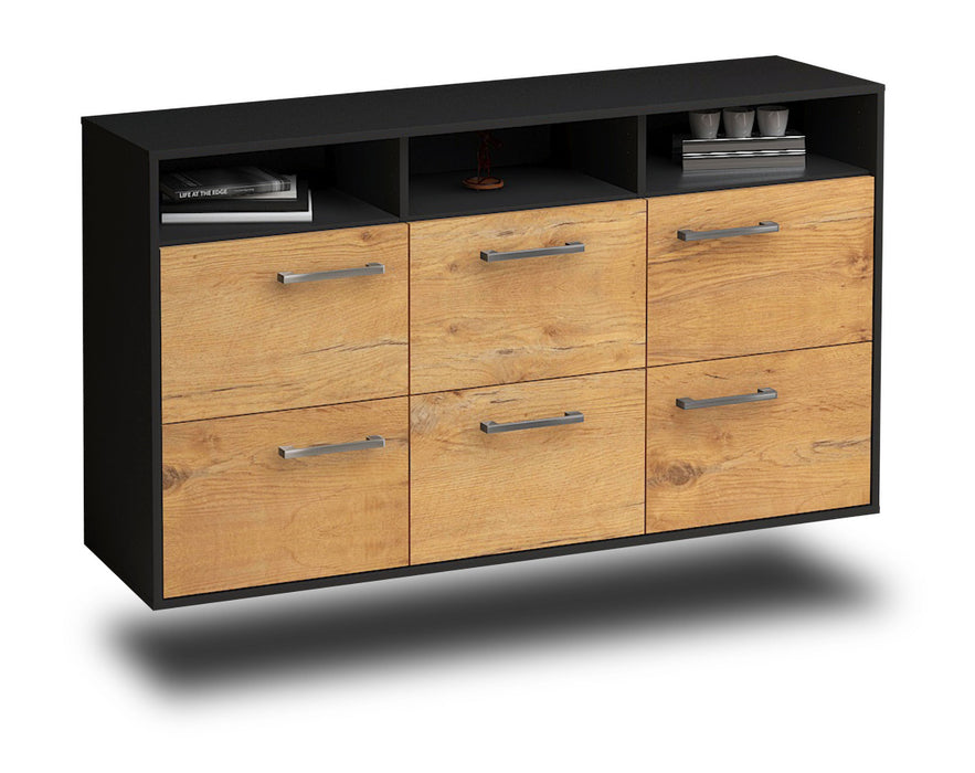 Sideboard Cape Coral, Eiche Seite (136x79x35cm) - Dekati GmbH