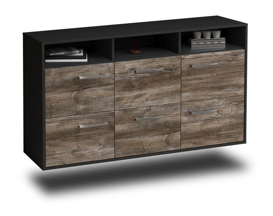 Sideboard Cape Coral, Treibholz Seite (136x79x35cm) - Dekati GmbH