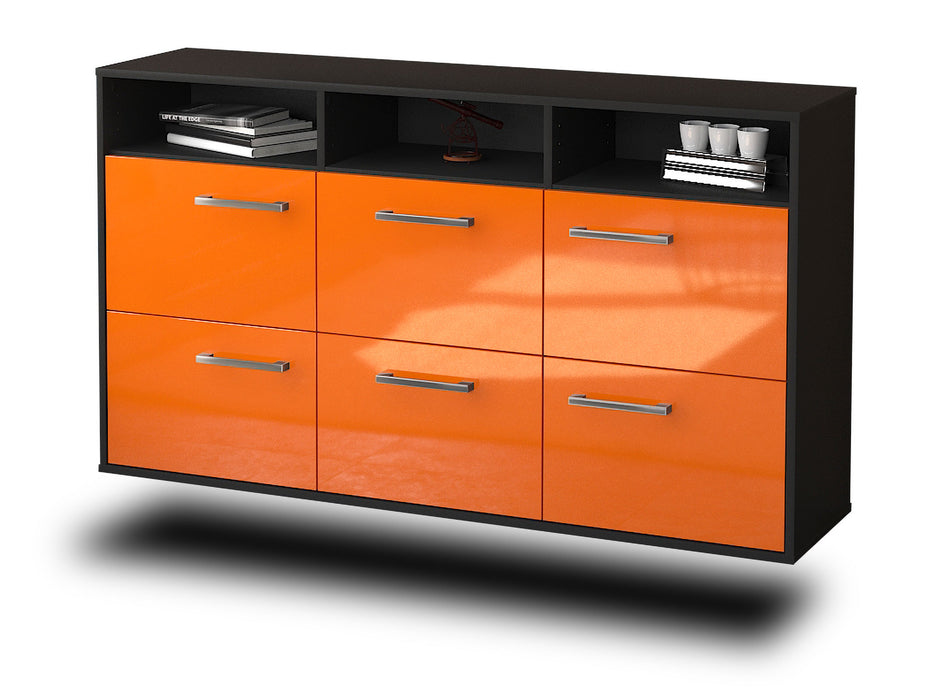 Sideboard Cape Coral, Orange Seite (136x79x35cm) - Dekati GmbH