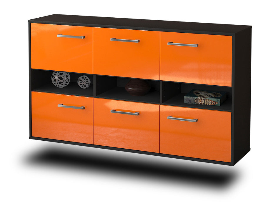 Sideboard Rockford, Orange Seite (136x79x35cm) - Dekati GmbH