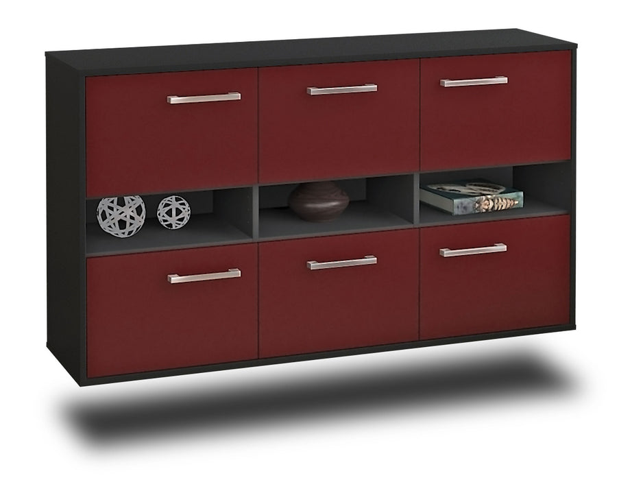 Sideboard Rockford, Bordeaux Seite (136x79x35cm) - Dekati GmbH