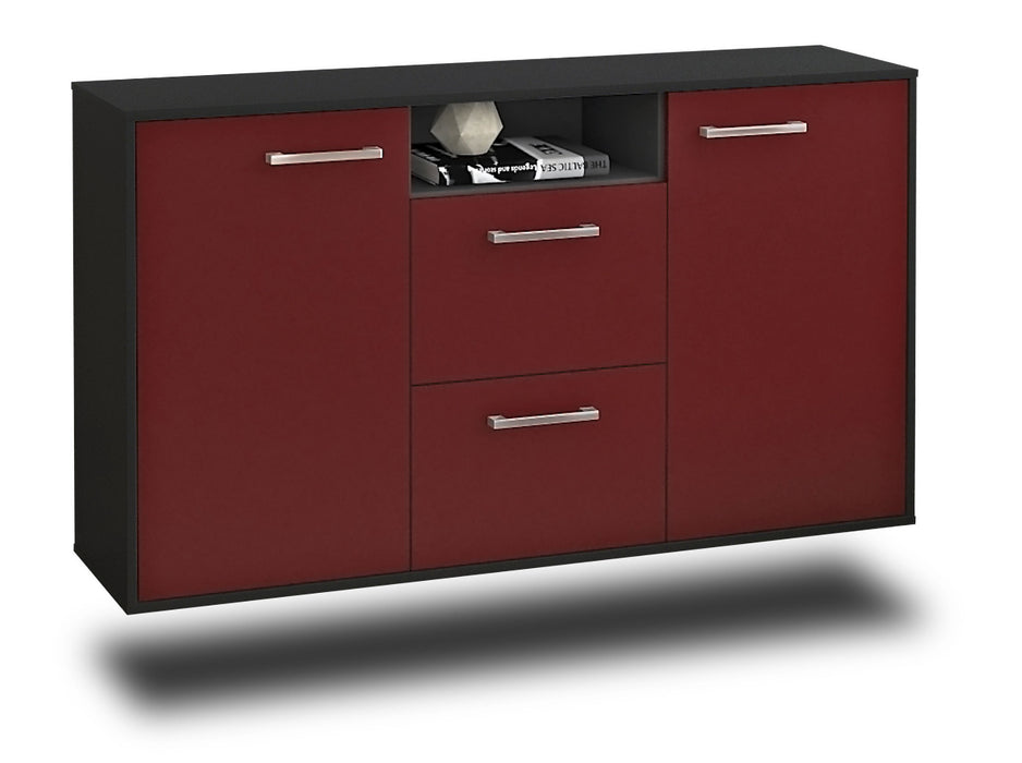 Sideboard Dayton, Bordeaux Seite (136x79x35cm) - Dekati GmbH