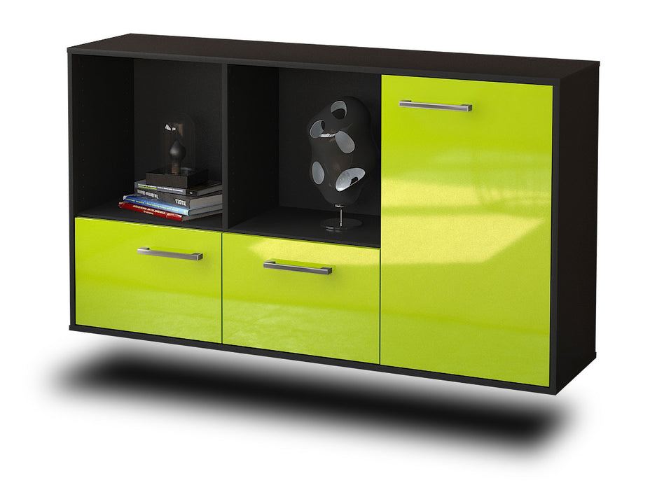 Sideboard Springfield, Gruen Seite (136x79x35cm) - Dekati GmbH