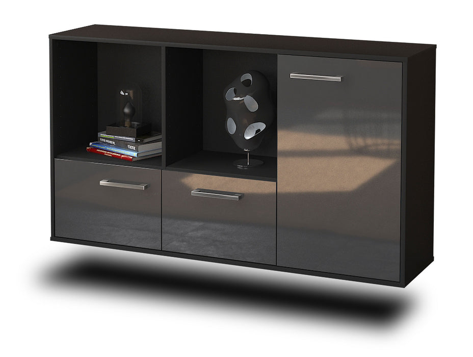 Sideboard Springfield, Grau Seite (136x79x35cm) - Dekati GmbH