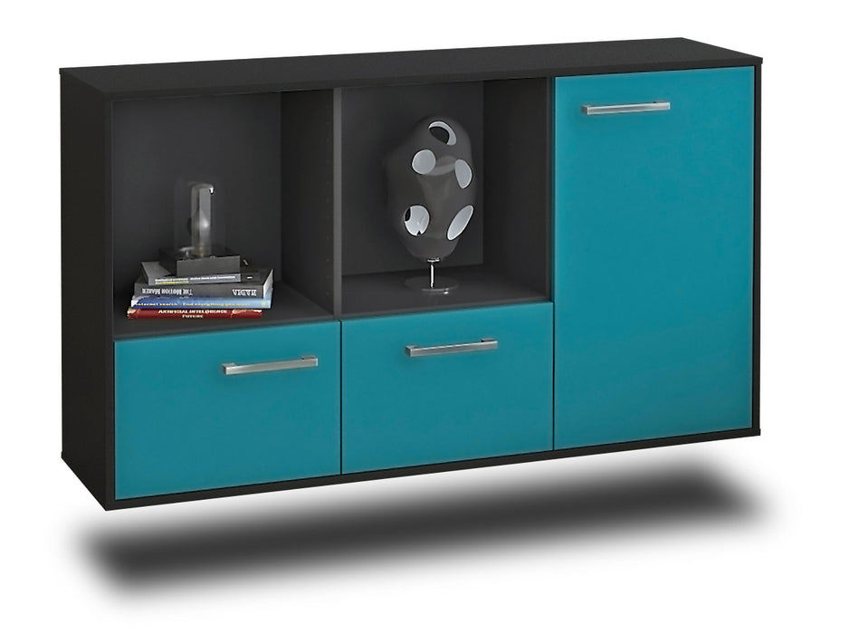 Sideboard Springfield, Tuerkis Seite (136x79x35cm) - Dekati GmbH