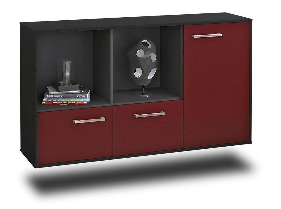 Sideboard Springfield, Bordeaux Seite (136x79x35cm) - Dekati GmbH