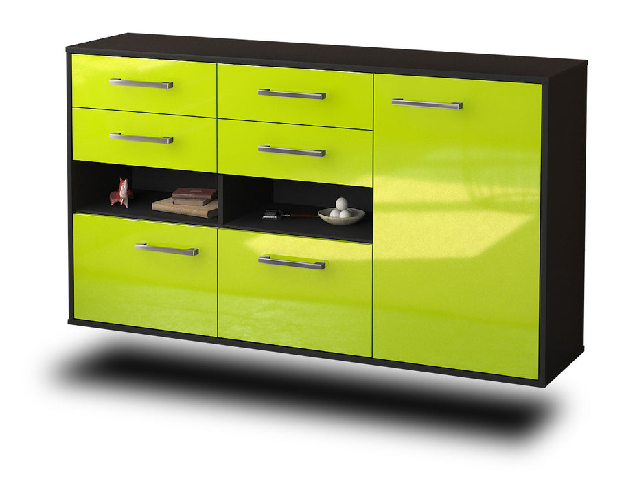 Sideboard Santa Rosa, Gruen Seite (136x79x35cm) - Dekati GmbH