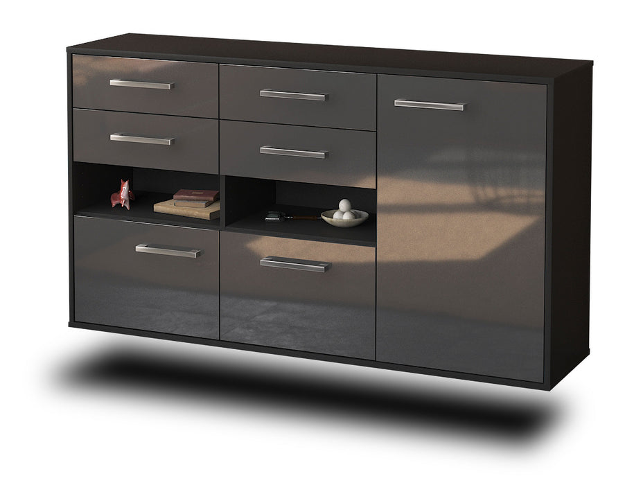 Sideboard Santa Rosa, Grau Seite (136x79x35cm) - Dekati GmbH