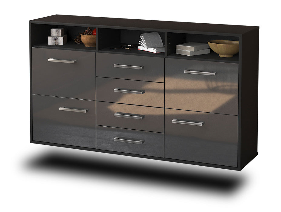 Sideboard Salem, Grau Seite (136x79x35cm) - Dekati GmbH