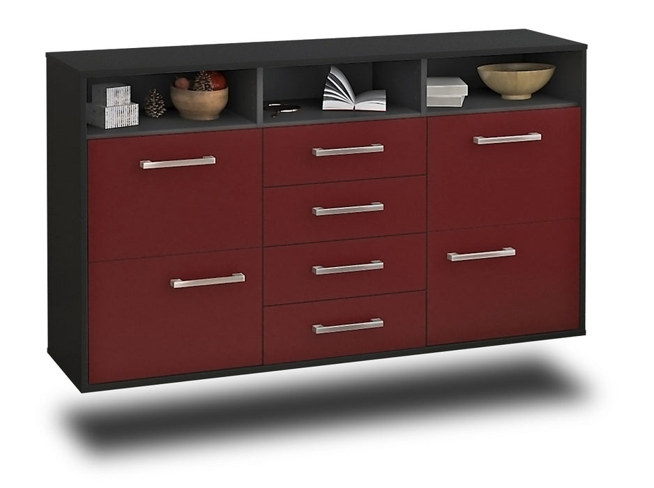 Sideboard Salem, Bordeaux Seite (136x79x35cm) - Dekati GmbH