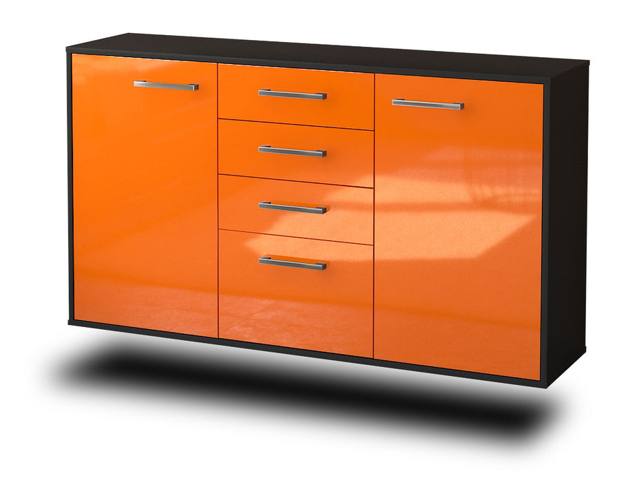 Sideboard Sioux Falls, Orange Seite (136x79x35cm) - Dekati GmbH