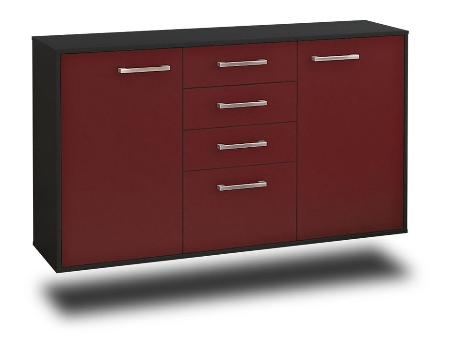 Sideboard Sioux Falls, Bordeaux Seite (136x79x35cm) - Dekati GmbH