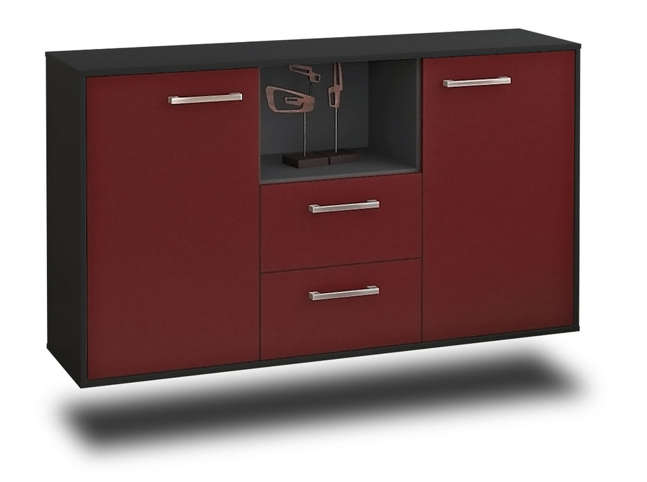 Sideboard Port St. Lucie, Bordeaux Seite (136x79x35cm) - Dekati GmbH