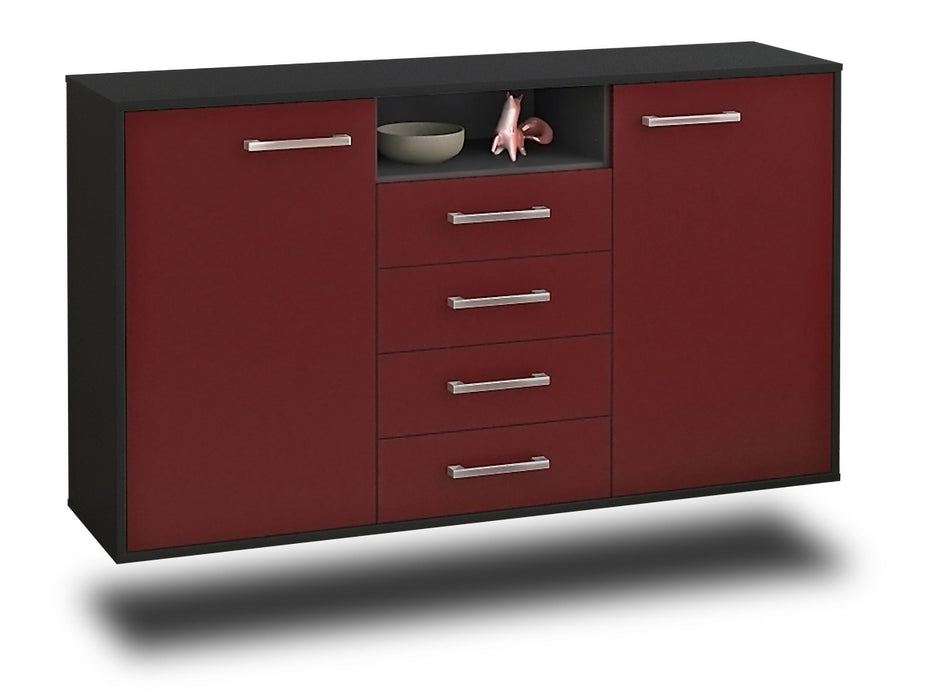 Sideboard Eugene, Bordeaux Seite (136x79x35cm) - Dekati GmbH