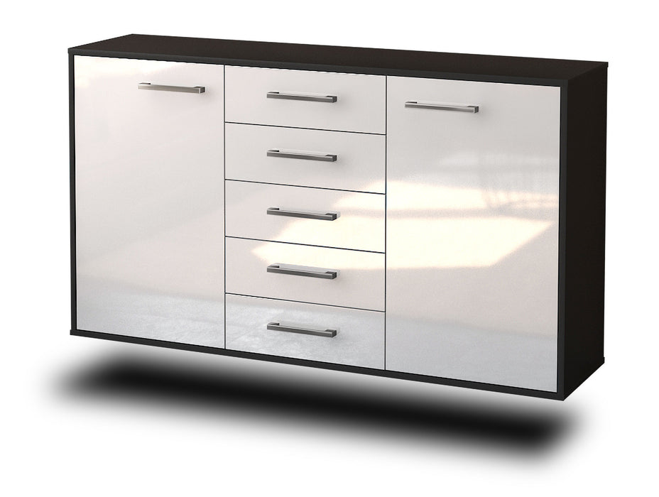 Sideboard Pembroke Pines, Weiß Seite (136x79x35cm) - Dekati GmbH