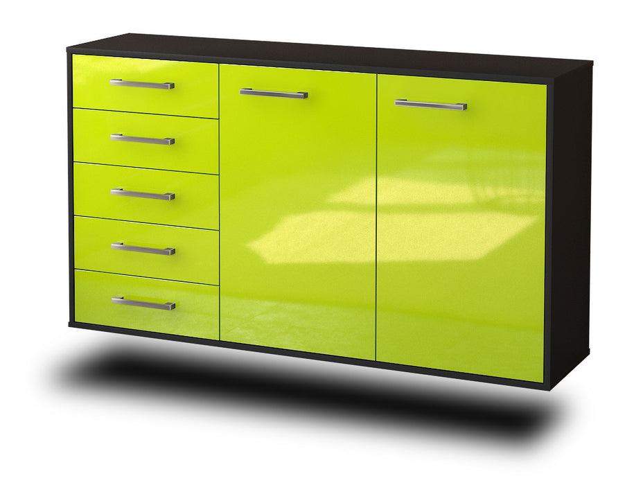 Sideboard Peoria, Gruen Seite (136x79x35cm) - Dekati GmbH