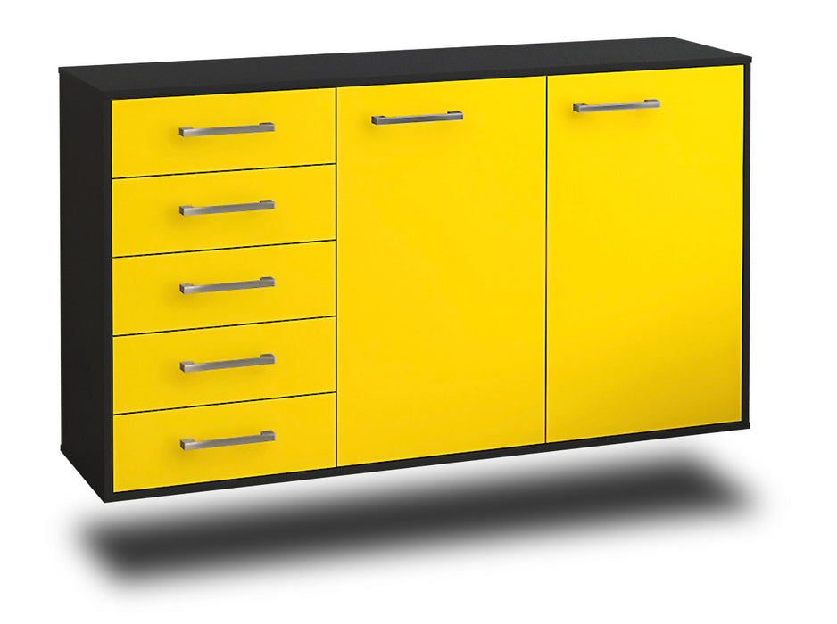 Sideboard Peoria, Gelb Seite (136x79x35cm) - Dekati GmbH