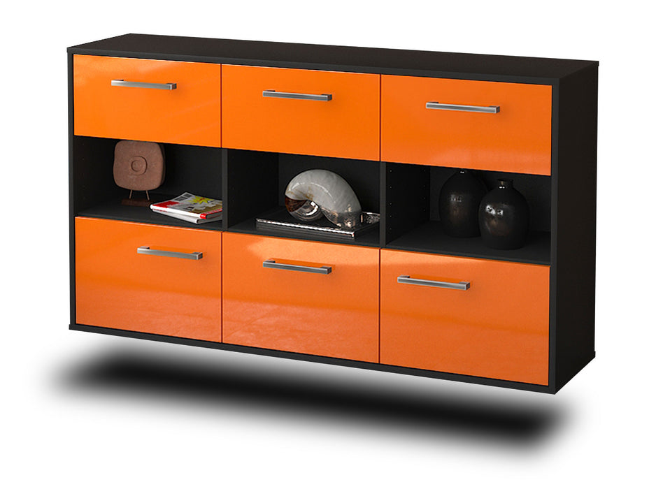 Sideboard Paterson, Orange Seite (136x79x35cm) - Dekati GmbH