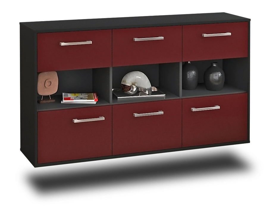 Sideboard Paterson, Bordeaux Seite (136x79x35cm) - Dekati GmbH