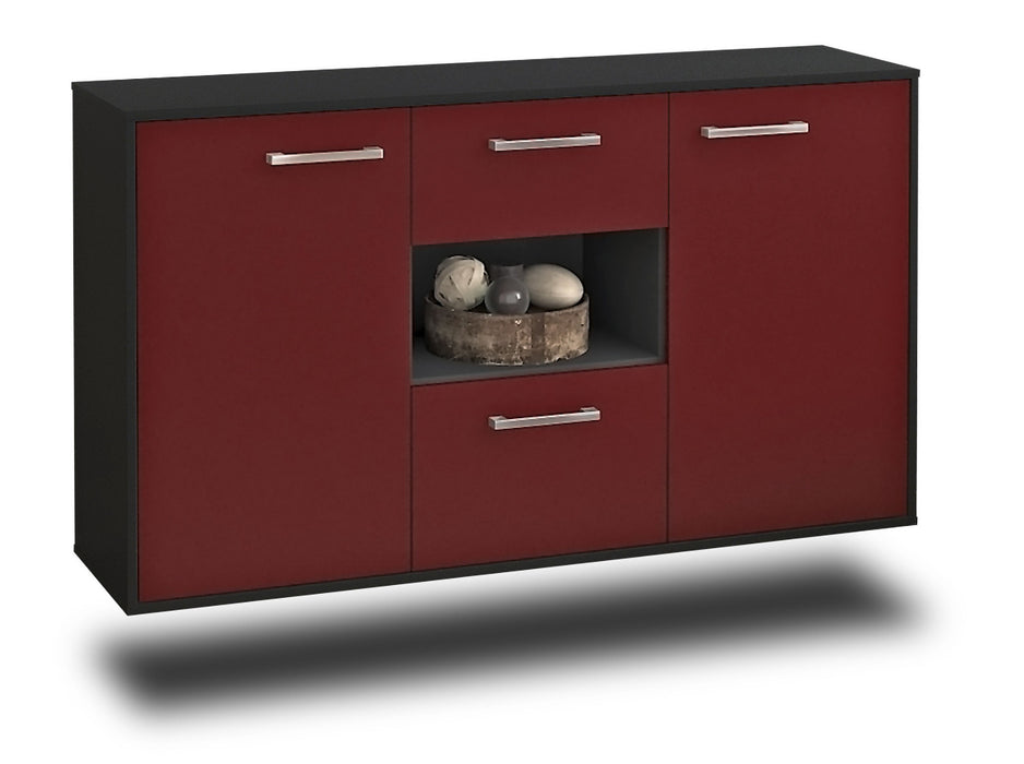 Sideboard Pasadena, Bordeaux Seite (136x79x35cm) - Dekati GmbH