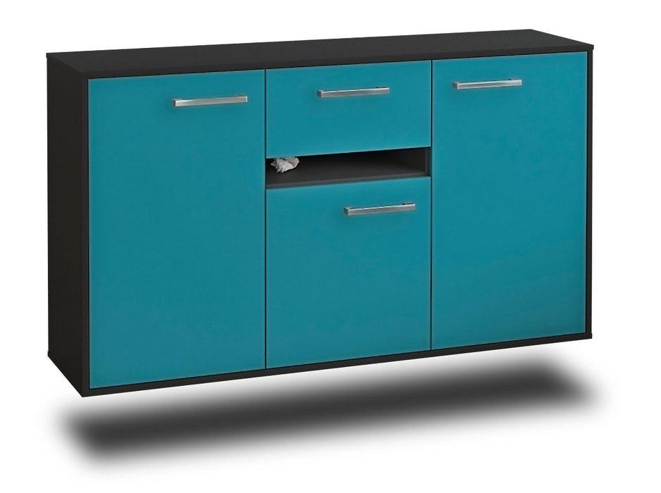 Sideboard Hampton, Tuerkis Seite (136x79x35cm) - Dekati GmbH