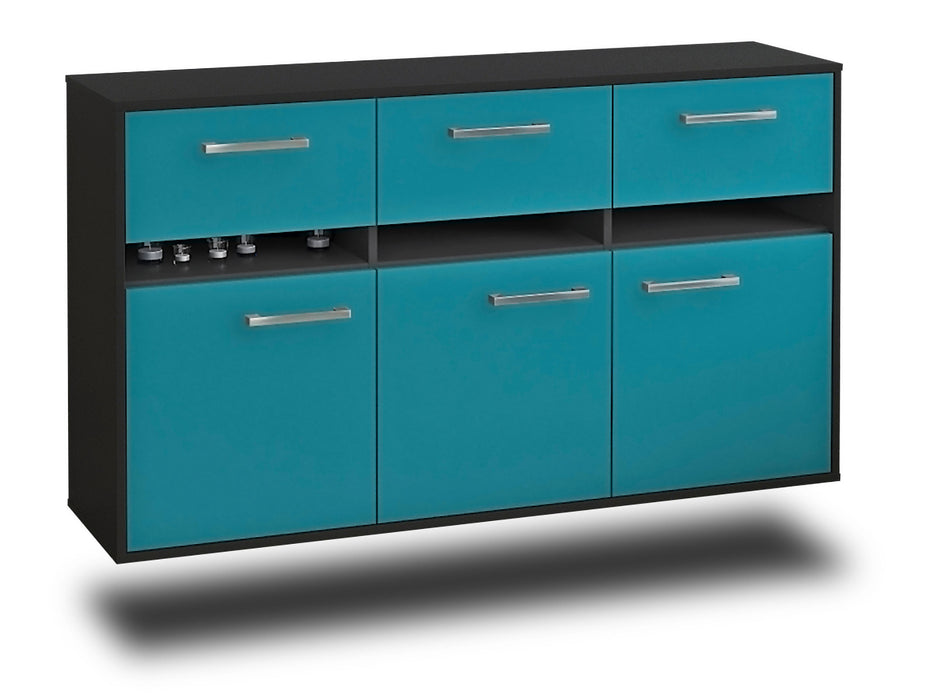 Sideboard Joliet, Tuerkis Seite (136x79x35cm) - Dekati GmbH