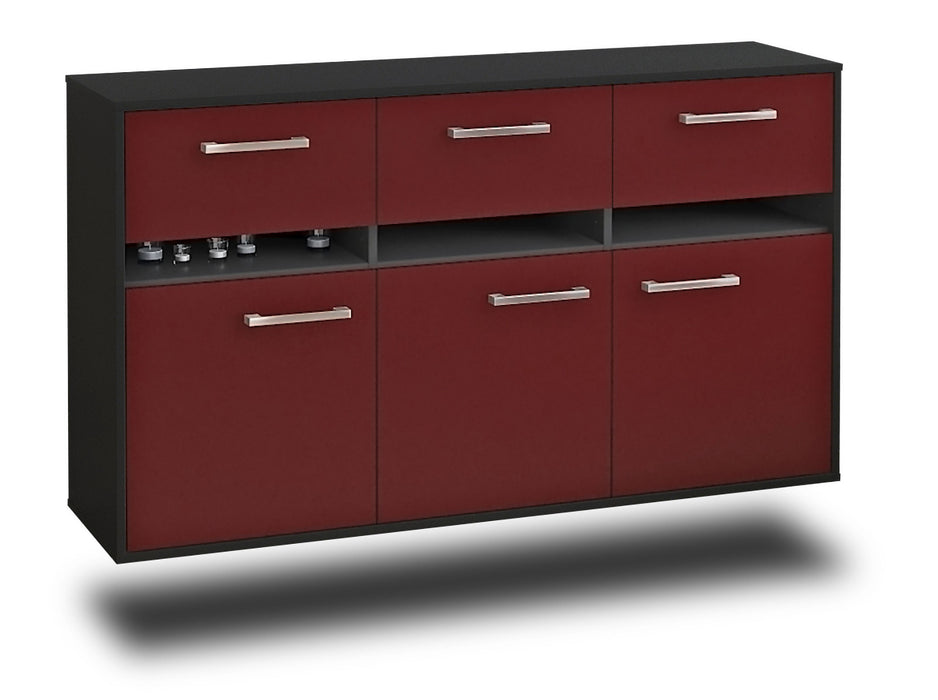 Sideboard Joliet, Bordeaux Seite (136x79x35cm) - Dekati GmbH