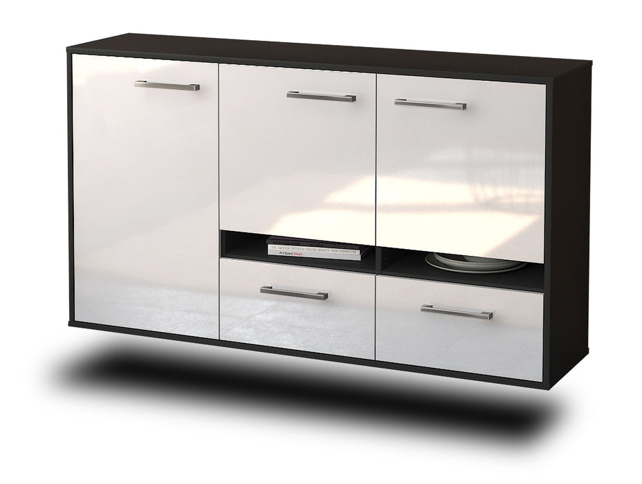 Sideboard Lancaster, Weiß Seite (136x79x35cm) - Dekati GmbH