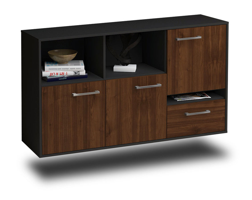 Sideboard Salinas, Walnuss Seite (136x79x35cm) - Dekati GmbH