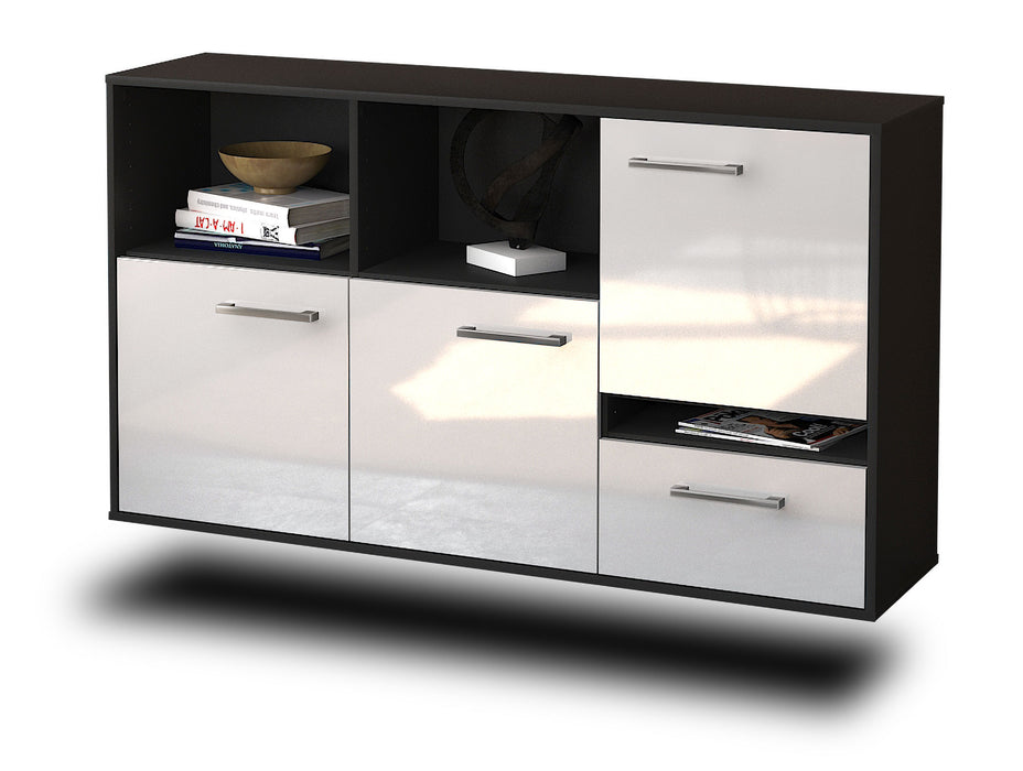 Sideboard Salinas, Weiß Seite (136x79x35cm) - Dekati GmbH