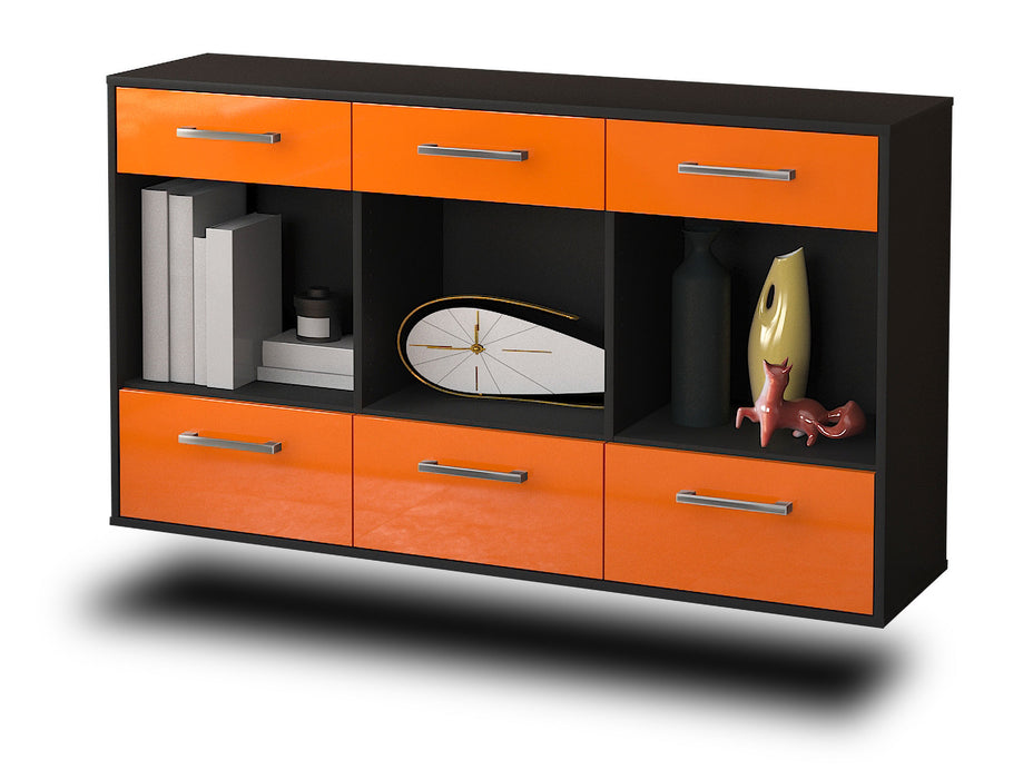 Sideboard Torrance, Orange Seite (136x79x35cm) - Dekati GmbH