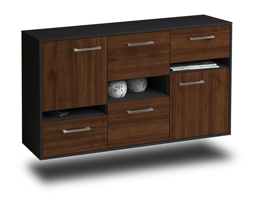 Sideboard Hayward, Walnuss Seite (136x79x35cm) - Dekati GmbH