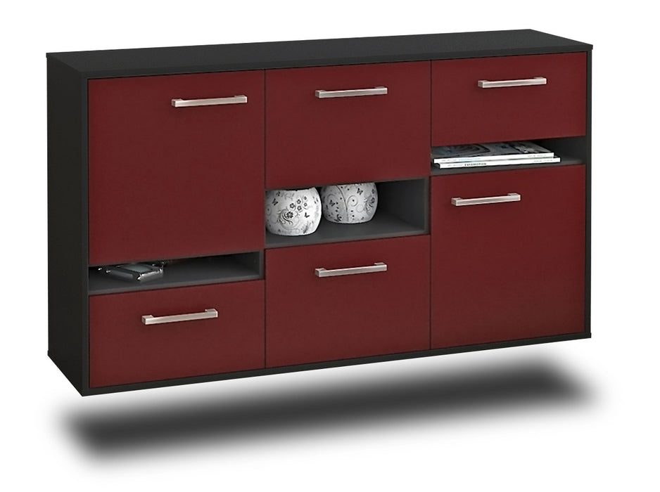 Sideboard Hayward, Bordeaux Seite (136x79x35cm) - Dekati GmbH