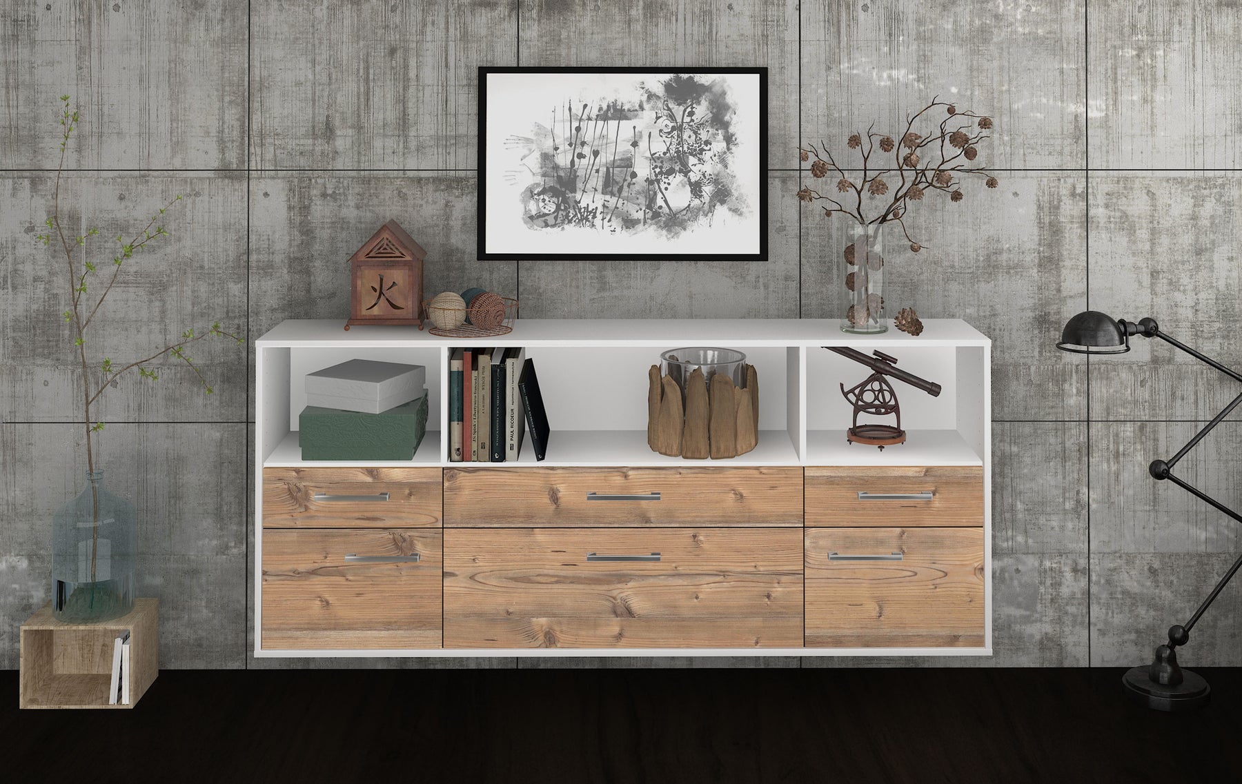 Sideboard Cary, Pinie Studio (180x79x35cm) - Dekati GmbH