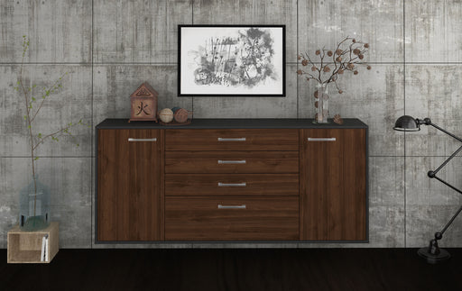 Sideboard Alexandria, Walnuss Studio (180x79x35cm) - Dekati GmbH