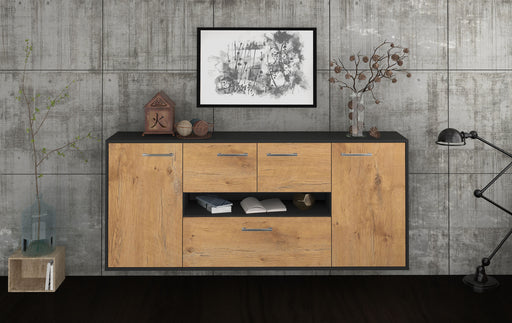 Sideboard Warren, Eiche Studio (180x79x35cm) - Dekati GmbH