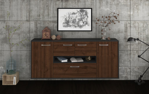 Sideboard Warren, Walnuss Studio (180x79x35cm) - Dekati GmbH