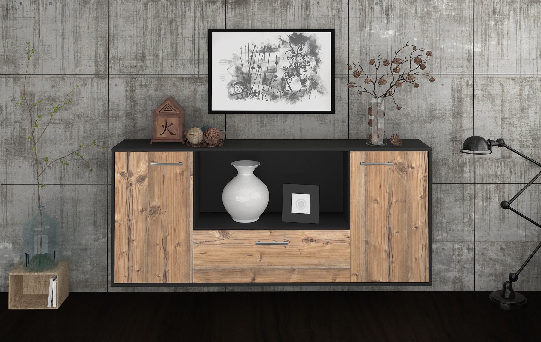 Sideboard Fort Collins, Pinie Studio (180x79x35cm) - Dekati GmbH