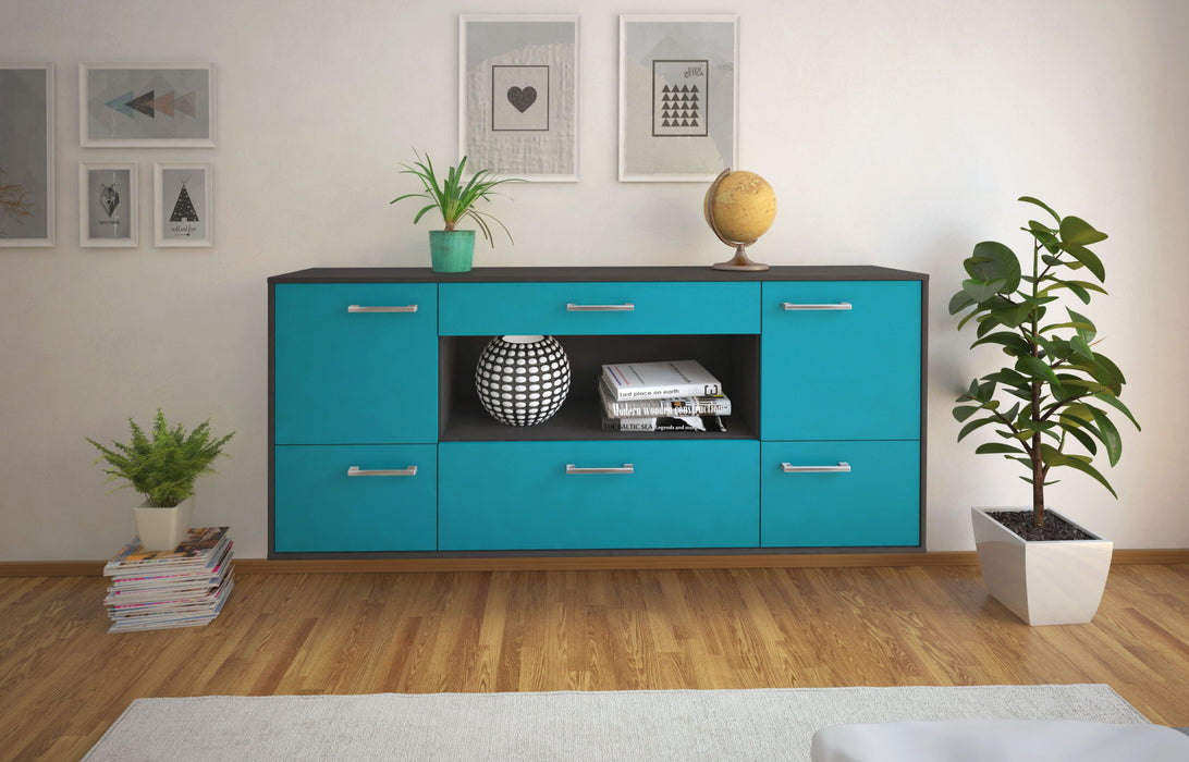 Sideboard East Los Angeles, Tuerkis Studio (180x79x35cm) - Dekati GmbH