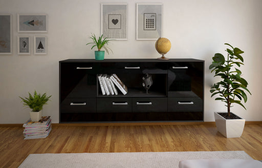 Sideboard Fullerton, Schwarz Studio (180x79x35cm) - Dekati GmbH